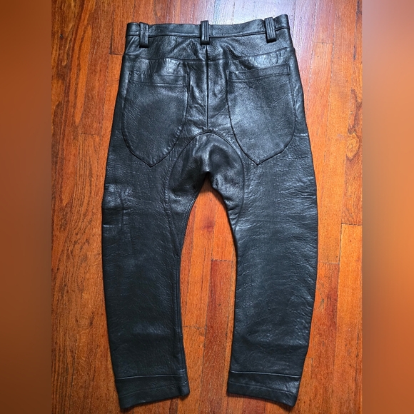 Ann Everett Leather Barrel Pant - Picture 2 of 8